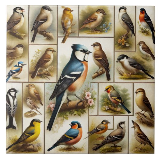Vroege vogels tegeltje (Voorkant)