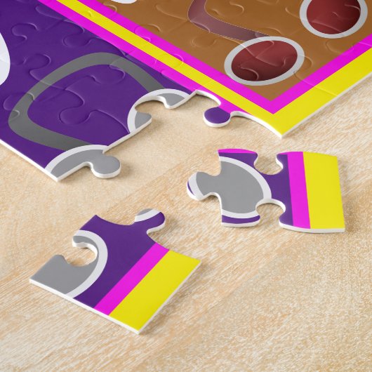 Vroege Wiskunde Nummers 1 tot 10 Puzzle Legpuzzel (Zijkant)