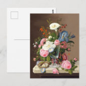 Vroege zomerbloemen, Severin Roesen Briefkaart (Voorkant / Achterkant)