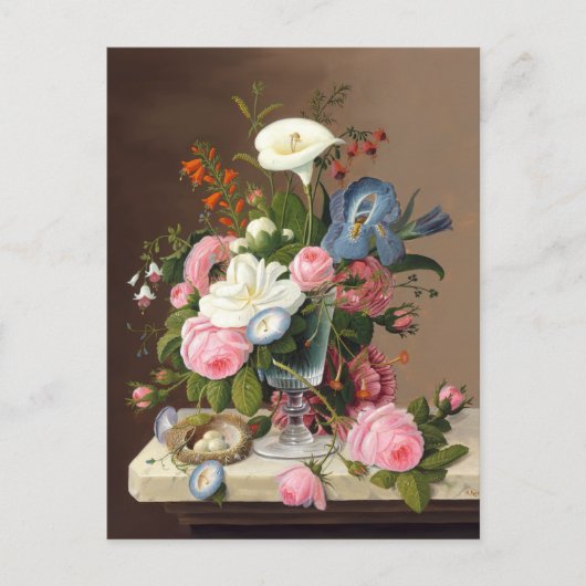 Vroege zomerbloemen, Severin Roesen Briefkaart (Voorkant)