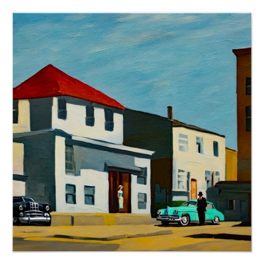 Vroege zondagochtend perfect poster (Voorkant)