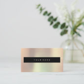 Vroege zwarte goudpelke zwarte Mode stylist Visitekaartje (Staand voorkant)