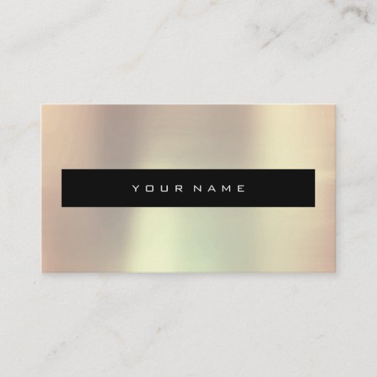 Vroege zwarte goudpelke zwarte Mode stylist Visitekaartje (Voorkant)