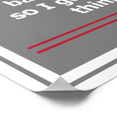 Vroeger dacht ik dat drink slecht was voor mij...  poster (Hoek)