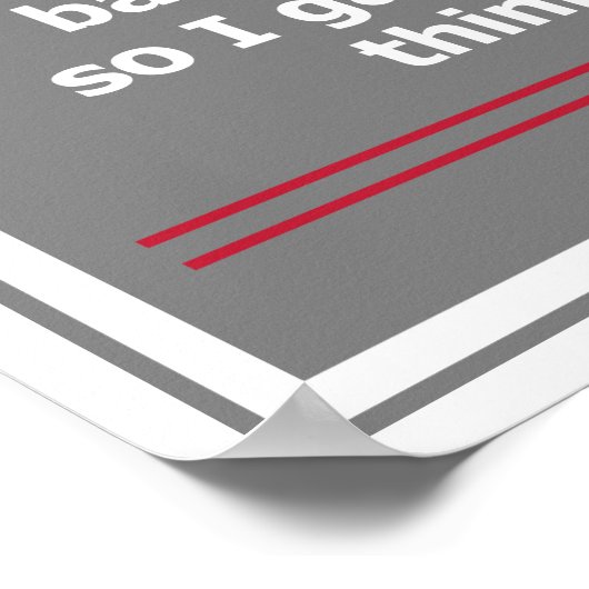 Vroeger dacht ik dat drink slecht was voor mij... poster (Hoek)