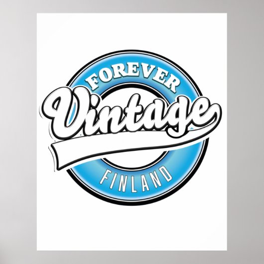 Vroeger  Finland logo Poster (Voorkant)