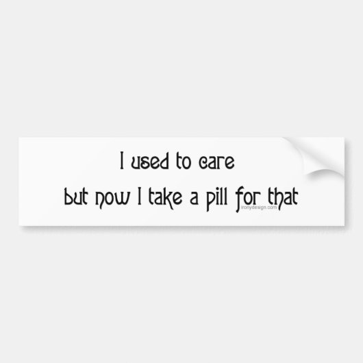 Vroeger gaf ik bumpersticker (Voorkant)