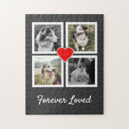 Vroeger geliefde Pet Memorial met Foto's Legpuzzel