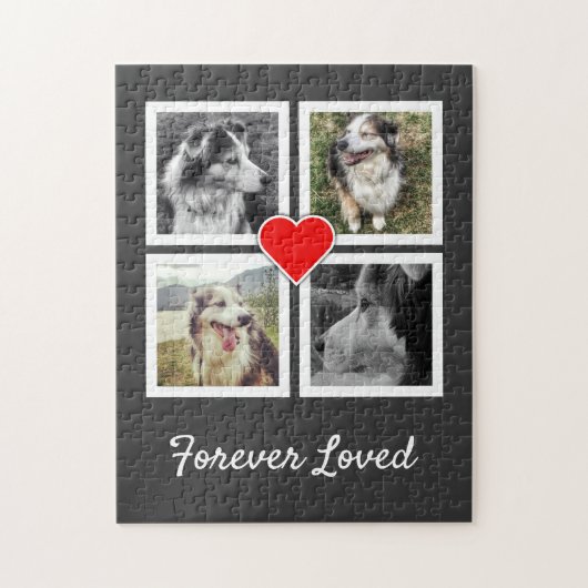 Vroeger geliefde Pet Memorial met Foto's Legpuzzel (Verticaal)