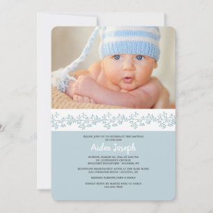 Vroeger getrouw Foto Religieuze Uitnodiging