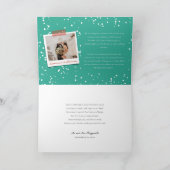 Vroeger getrouwd Mr. en Mrs. Eerste kerstfoto Feestdagen Kaart (Binnen)