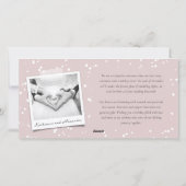 Vroeger getrouwd Mr. en Mrs. Eerste kerstfoto Feestdagenkaart (Achterkant)