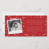 Vroeger getrouwd Mr. en Mrs. Eerste Kerstmis 3 Fot Feestdagenkaart (Achterkant)