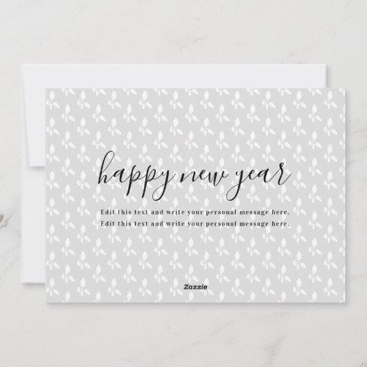 Vroeger getrouwd Mr. en Mrs. Feestdagenkaart (Achterkant)