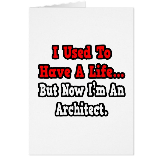 Vroeger had ik een leven...architect (Voorkant)