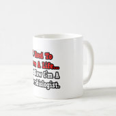 Vroeger had ik een leven... microbioloog koffiemok (Voorkant rechts)