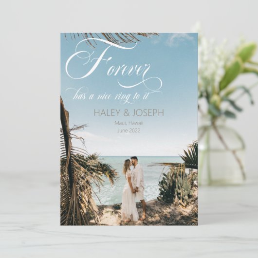 Vroeger heeft het een mooi Verloving. Aankondiging (Staand voorkant)