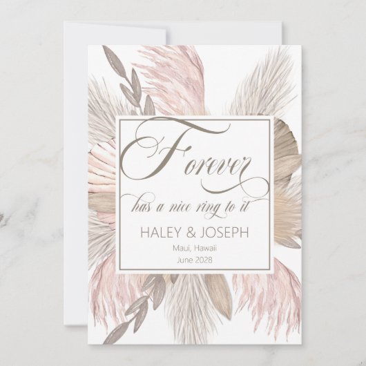 Vroeger heeft het een mooi Verloving. Aankondiging (Voorkant)