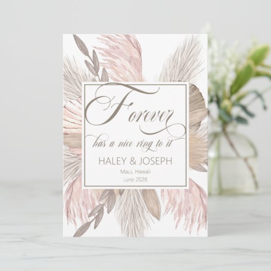 Vroeger heeft het een mooi Verloving. Aankondiging (Staand voorkant)