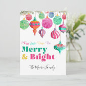 Vroeger & helderziende kerstkaart (Staand voorkant)