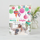 Vroeger & helderziende kerstkaart (Staand voorkant)