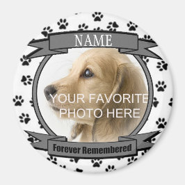 Vroeger herdacht Herinnering aan Dog of Cat Keepom Magneet