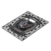 Vroeger herdacht Pet Loss - Dog of Cat - Grey Notitieboek (Linkerzijde)