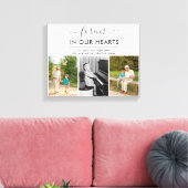 Vroeger in ons hart Geheugen - Aangepaste foto Canvas Afdruk (Insitu (Woonkamer))
