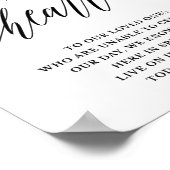 Vroeger in ons hart herdenkingsbord poster (Hoek)