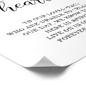 Vroeger in ons hart herdenkingsbord poster