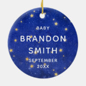 Vroeger in ons hart Herdenkingskind Kerstmis. Keramisch Ornament (Achterkant)