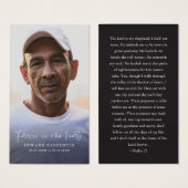 Vroeger in ons hart Memorial Funeral Kaart (Voorkant /achterkant)