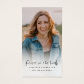 Vroeger in ons hart Memorial Funeral Kaart (Voorkant)