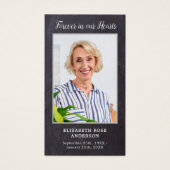 Vroeger in ons hart Memorial Prayer Kaart Slate (Voorkant)