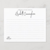 Vroeger in ons hart Minimale Aanwezigheid Kaart (Voorkant)