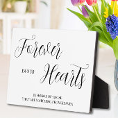 Vroeger in ons hart Tabletop Plaque met Easel Fotoplaat