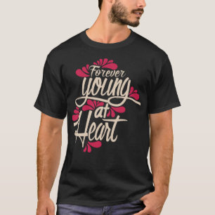 Vroeger jong in hart t-shirt