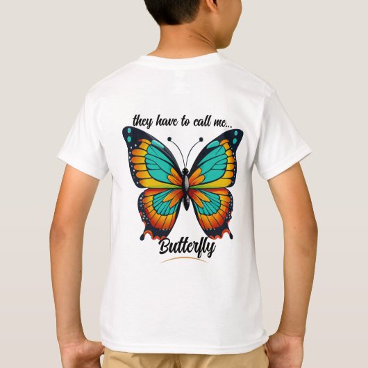 "Vroeger..."  Jongen T-shirt (Achterkant)