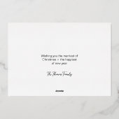 Vroeger kerstfeest 3 Fotoraster Gold Folie Feestdagenkaart (Achterkant)