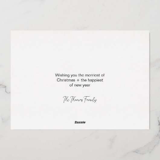 Vroeger kerstfeest 3 Fotoraster Gold Folie Feestdagenkaart (Achterkant)