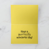 Vroeger kleurrijke kattenkat kaart (Binnen)