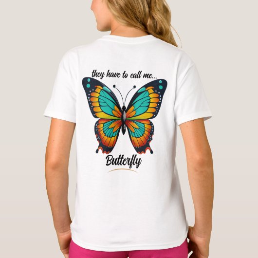 "Vroeger..." Meisje T-Shirt (Achterkant)