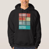 Vroeger model Gewoon Dikker Grappig Quote Hoodie (Voorkant)