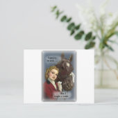 Vroeger rijk, kocht een paard briefkaart (Staand voorkant)