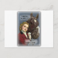 Vroeger rijk, kocht een paard