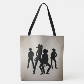 Vroeger was een linedance western tote bag (Voorkant)