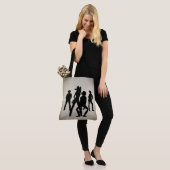 Vroeger was een linedance western tote bag (Op model)