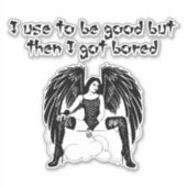 Vroeger was het goede engel Originele Kunst Sticker (Voorkant)