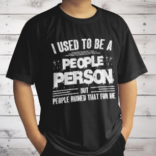 Vroeger was ik een sociaal onhandig persoon t-shirt