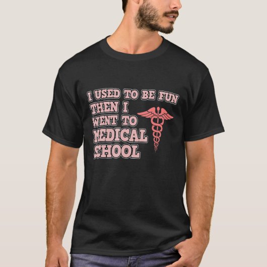 Vroeger was ik Fun Med School Medical Students Doc T-shirt (Voorkant)